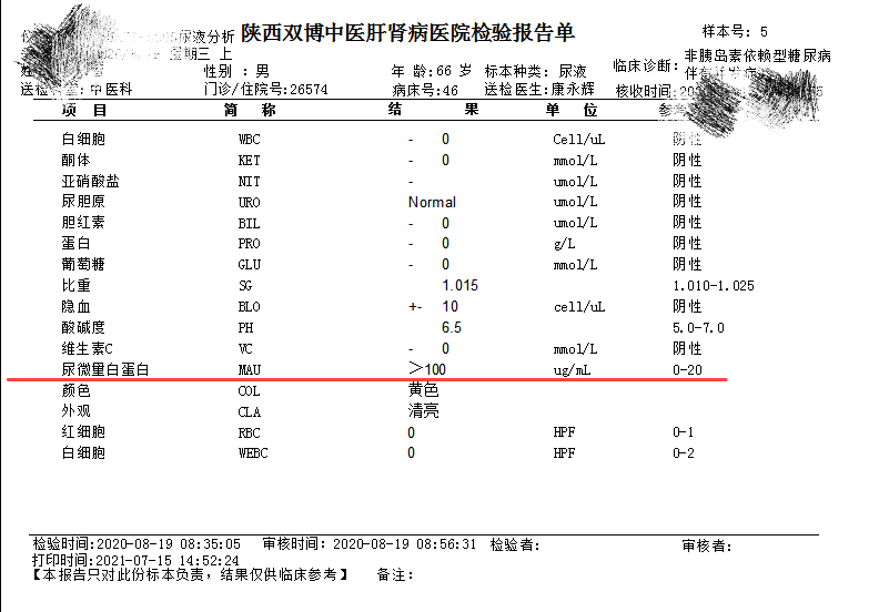 檢驗(yàn)報告單